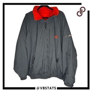 Helly Hansen Men's Plaid‎ Match Race Reversible Full Zip Jacket Blue Red Large